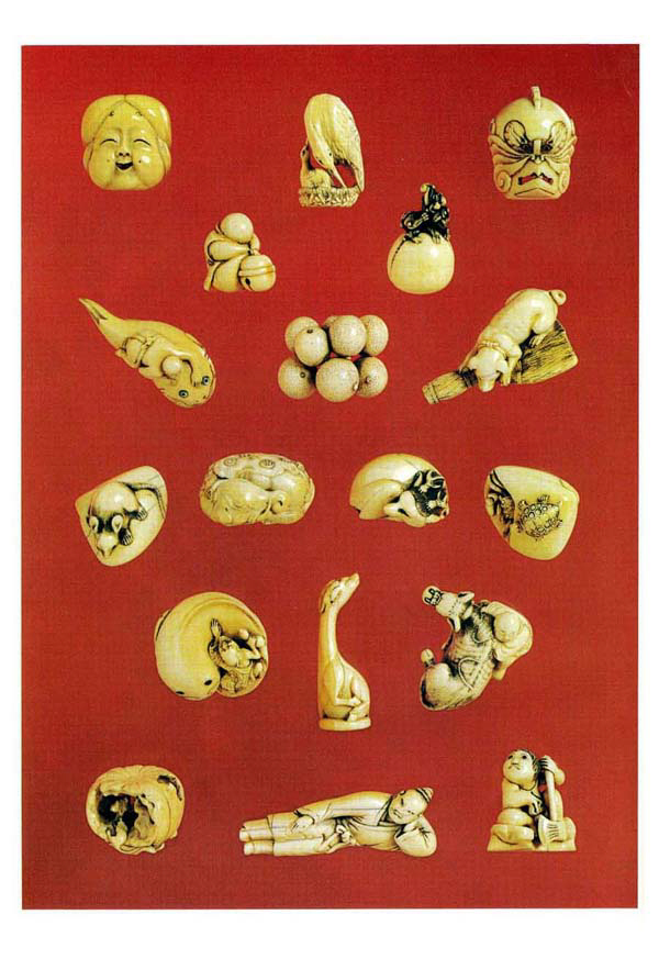 76 to 93 Ivory Netsuke