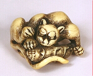 Ivory Tiger Netsuke