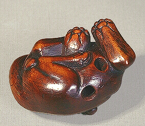 Reverse: Wood Tiger Netsuke