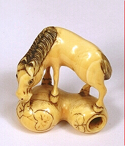 Ivory Horse Netsuke