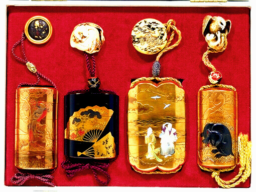 Dad's Box 7, of Inro Complete With Netsuke & Ojime.