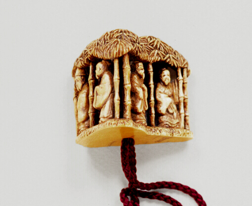 Another View:Ivory Netsuke of The Seven Sages of the Bamboo Grove